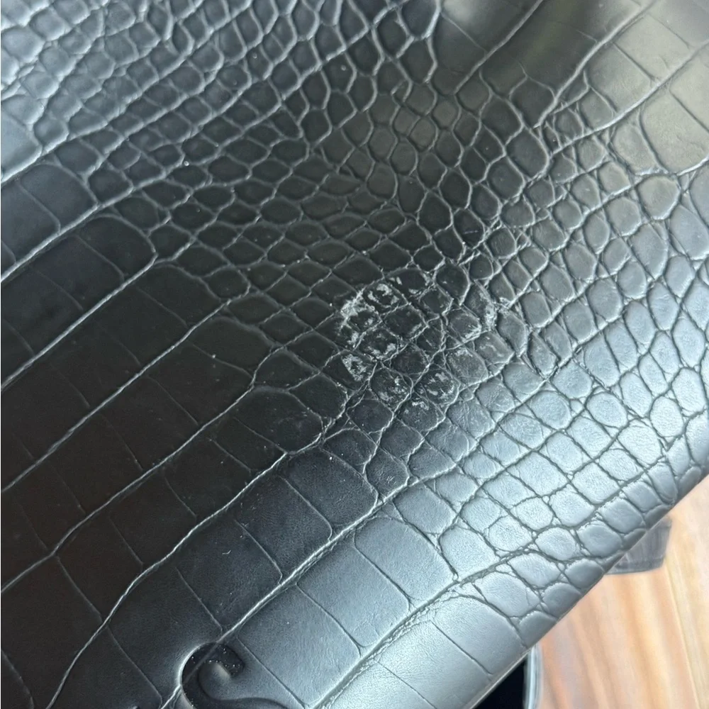 Beis - The Large Work Tote 
in Black Croc Purse - Picture 6 of 9